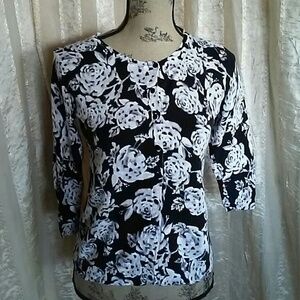 Relativity Women's Floral  Sweater Cardigan